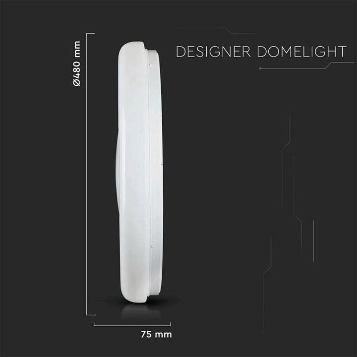 Produktbild V-TAC VT8473 60W LED Designer Kuppelleuchte 3 in 1 Fernbedienung Dimmbar Rund (4200 lm)