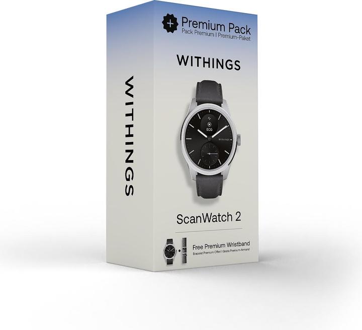 Produktbild Withings Unisexuhr Scanwatch 2 - 42mm black (Hybrid Uhr, 42 mm)