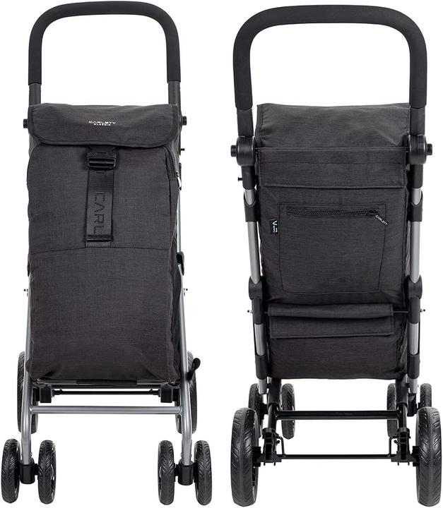 Image du produit Carlett Chariot à provisions Lett430 classic duo, noir