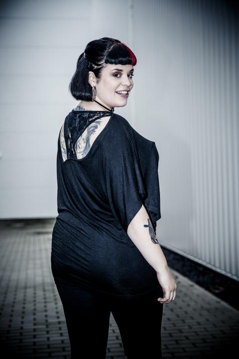 Produktbild Gothicana by EMP Lace Back Bat Wings (L)