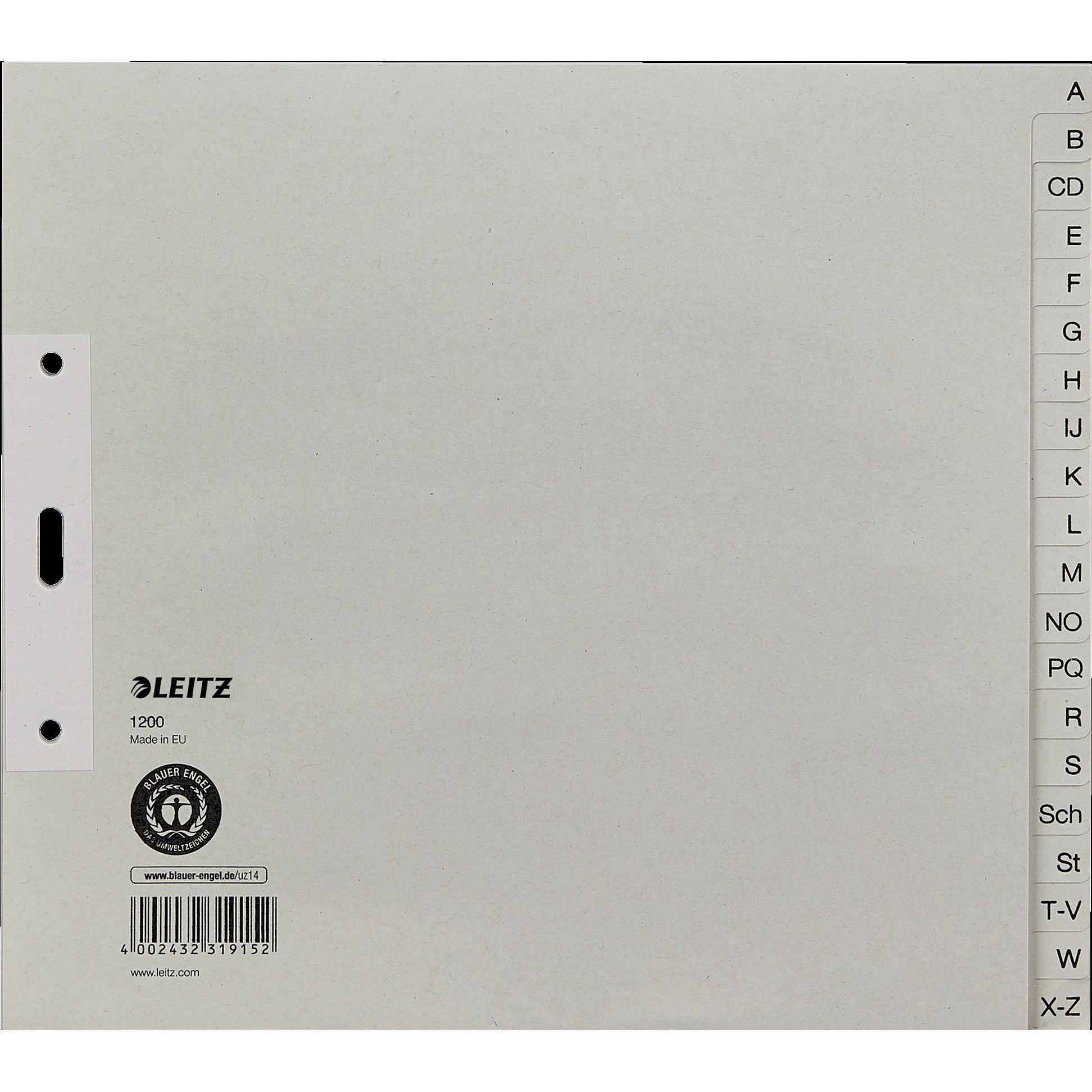 Leitz, Ordner Zubehör, Papierregister A-Z