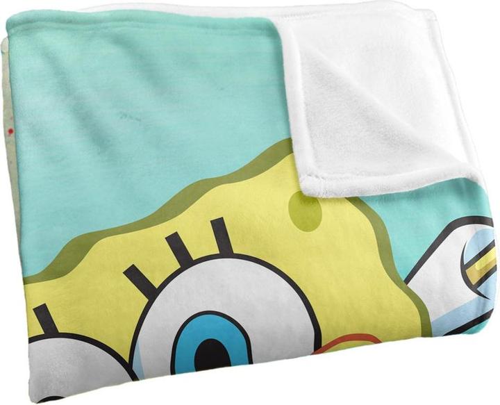 Spongebob Squarepants Figur Decke Seidig Supersoft (152 x 127 cm)