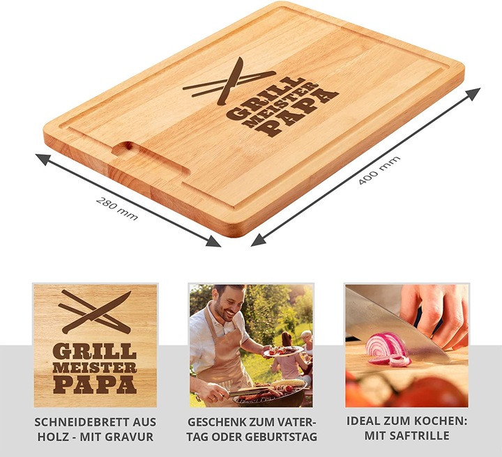 Produktbild Casa Vivente Grillbrett mit Gravur