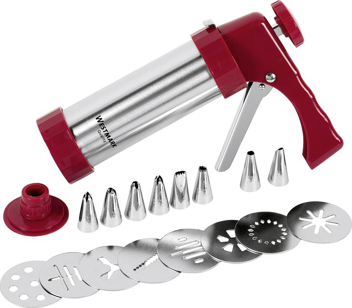 Westmark Presse à pâtisserie et seringue à garnir (Presse à biscuits, 250 ml)