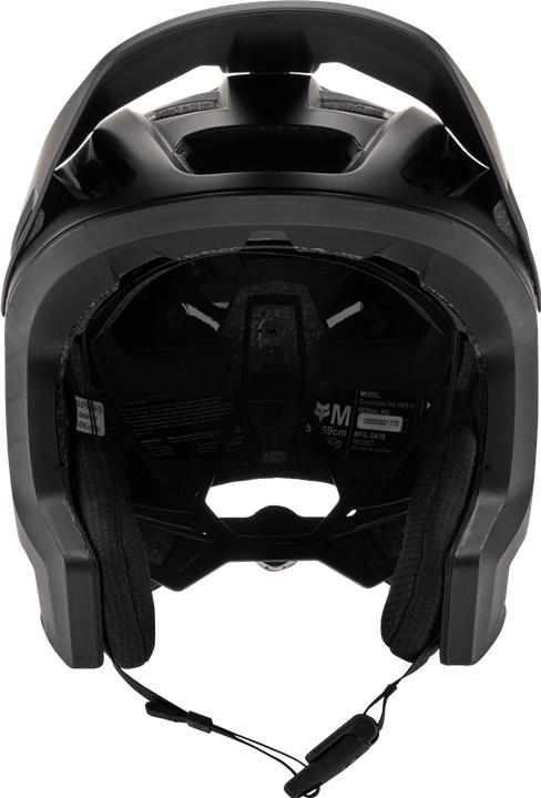 Actual product image Fox Helmet 23 Dropframe Pro Mt Blk, Ce M (55 - 59 cm)