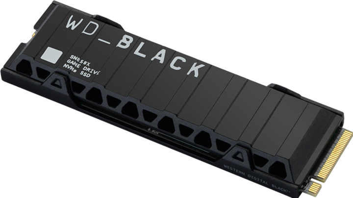 Actual product image WD Black SN850X with heatsink (1000 GB, M.2 2280)