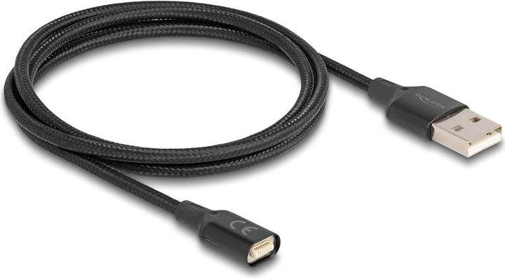 Produktbild Delock Magnetisches USB-Ladekabel schwarz 1 m (1 m, 15 W)