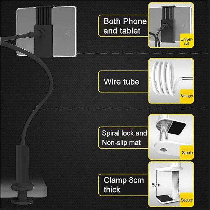 Immagine prodotto Gym Universe Flex-Halterung 360° für Smartphone & Tablet – ideal fürs Bett, Sofa, Tisch & Co.