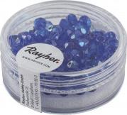 Produktbild Rayher Glas Schliffperle, 4mm ø, saphir, 100 Stück