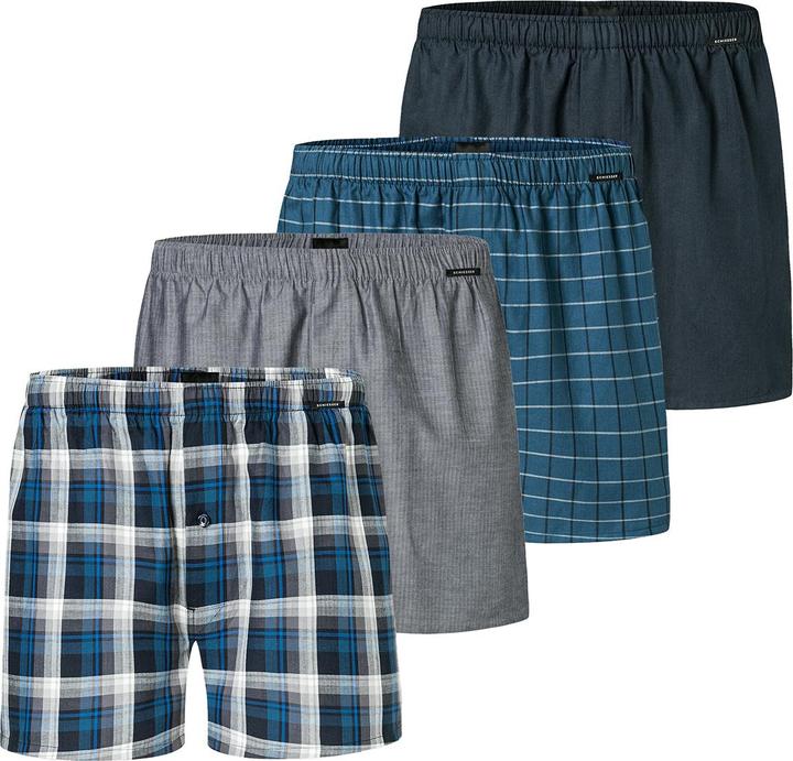 Produktbild Schiesser 4er Pack Web Boxershorts (M, 4er Pack)