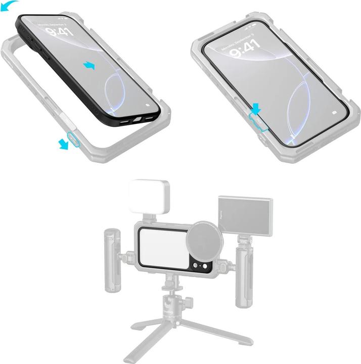 Productafbeelding SmallRig 5793 FilMov Lightweight Photography Bumper Case for iPhone 17 Pro Max (Black) (Apple iPhone 17 Pro Max)