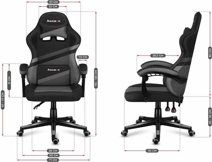 Actual product image Huzaro Fotel gamingowy Force 4.4 White Mesh