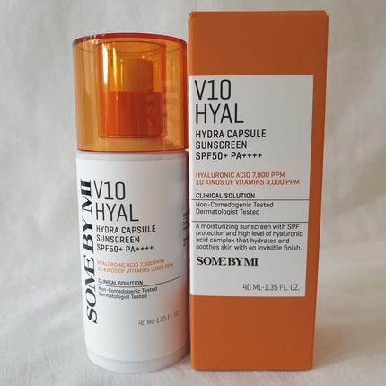 Actual product image Some By Mi V10 Hyal Hydra Capsule Sunscreen SPF50+ 40ml (Sun cream face, Suntan cream, SPF 50+, 40 ml)