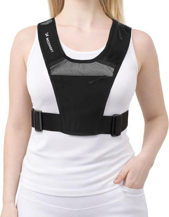 Produktbild Wozinsky WKDB1 reflektierende Laufweste – schwarz (One Size)