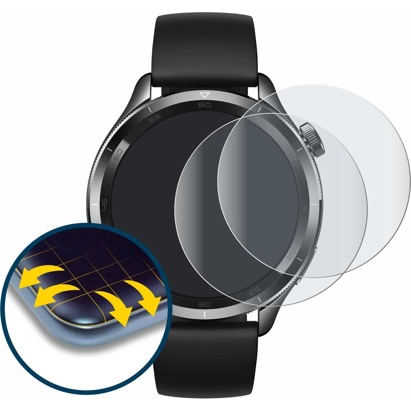 Thumbnail - BROTECT Fullscreen Schutzfolie Displayschutz Folie Matt Entspiegelungsfolie, Smartwatch Schutzfolie, Grau