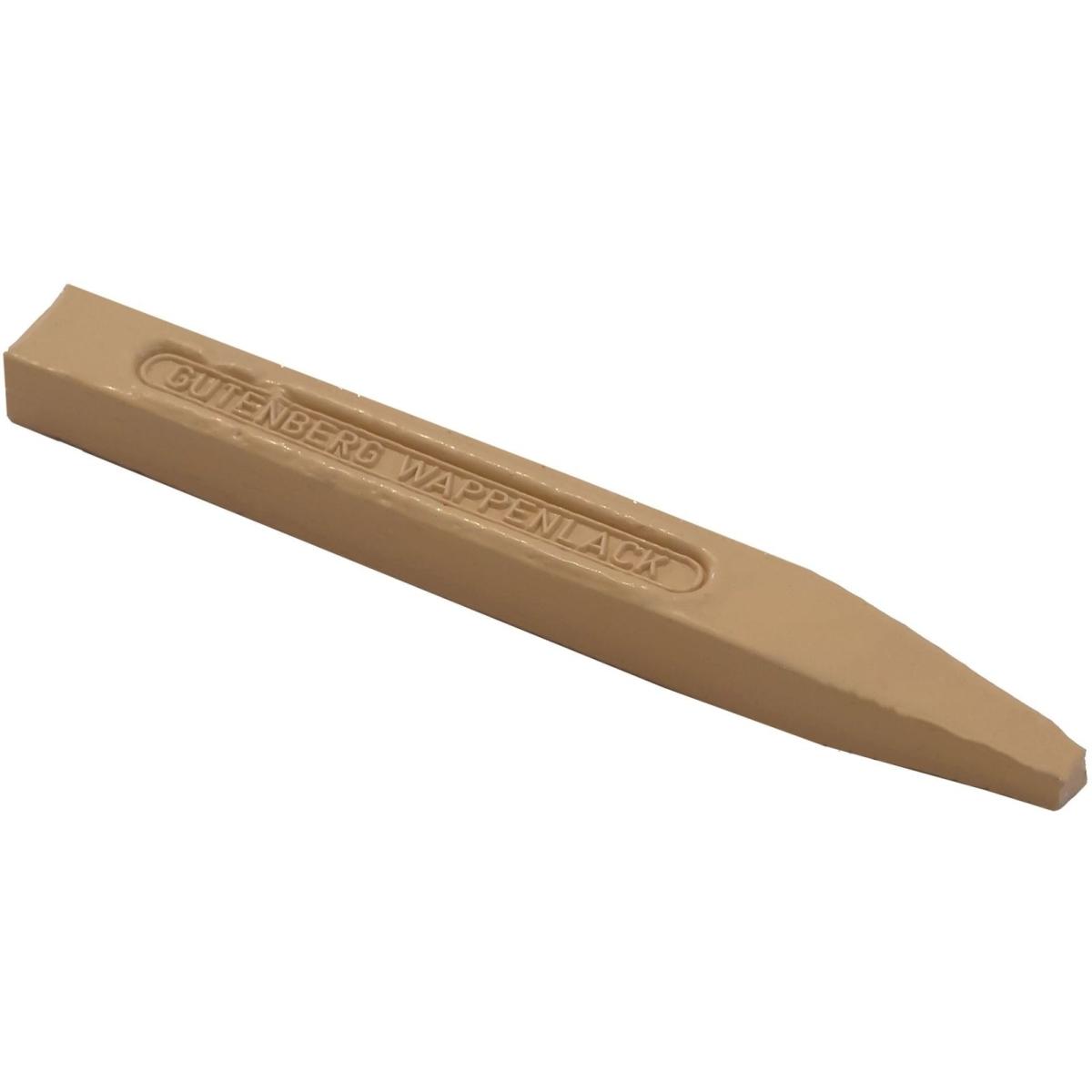 Gutenberg, Stempel, Wappenlack Stange in Meisselform beige VE=20 Stück