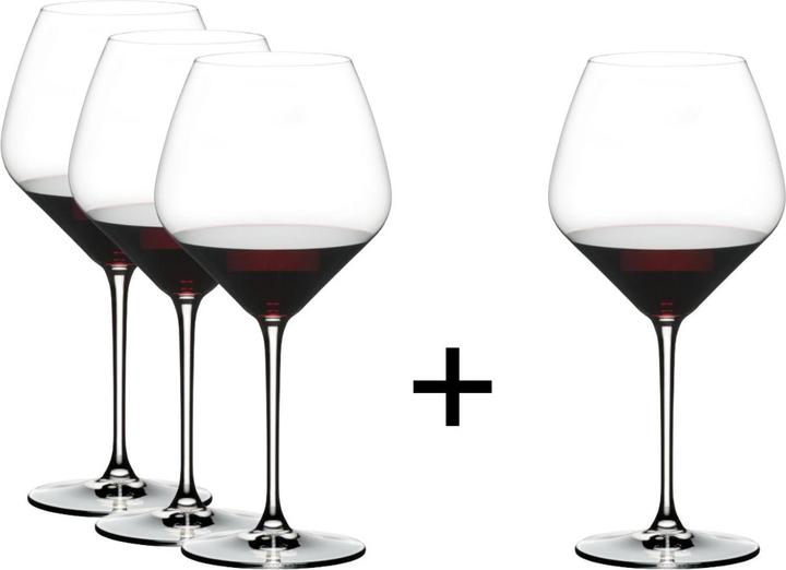 Productafbeelding Nachtmann Pinot Noir Betaal 3 Krijg 4 (77 cl, 4 Bril, Rode wijnglazen)