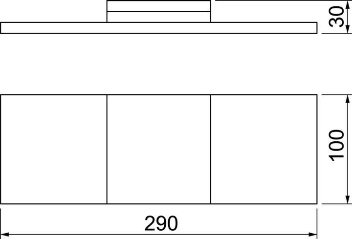 Actual product image OBO Bettermann Wall connection collar for BSK I90 50x210, 7215541 (27 cm)