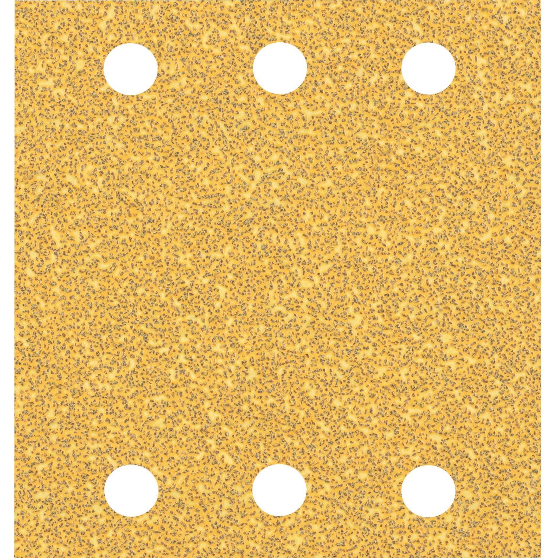 Bosch Professional Zubehör, Schleifmittel, EXPERT C470 Schleifpapier mit 6 Löchern für Schwingschleifer, 115 x 107 mm, G...