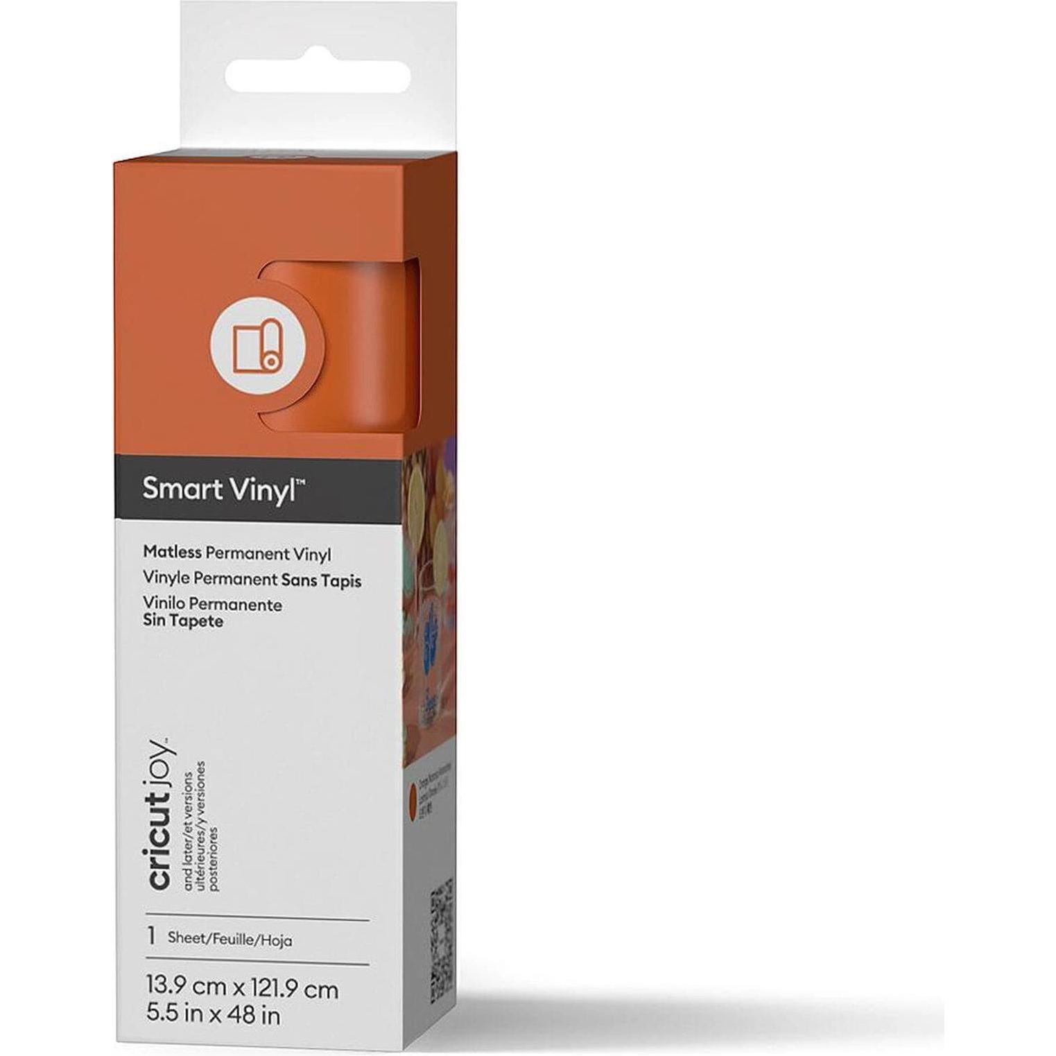 Cricut, Accessori plotter da taglio, Smart Vinyl Permanent Joy 14x122cm 1 sheet Mat Orange (P)