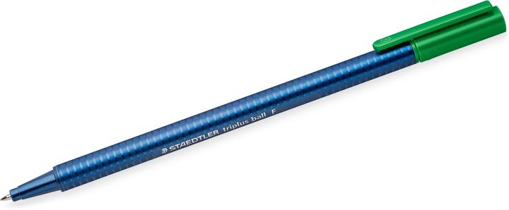 Immagine prodotto Staedtler triplus ball 437 Biro triangolare, prodotto singolo, verde, larghezza linea F (Verde, 1 x)
