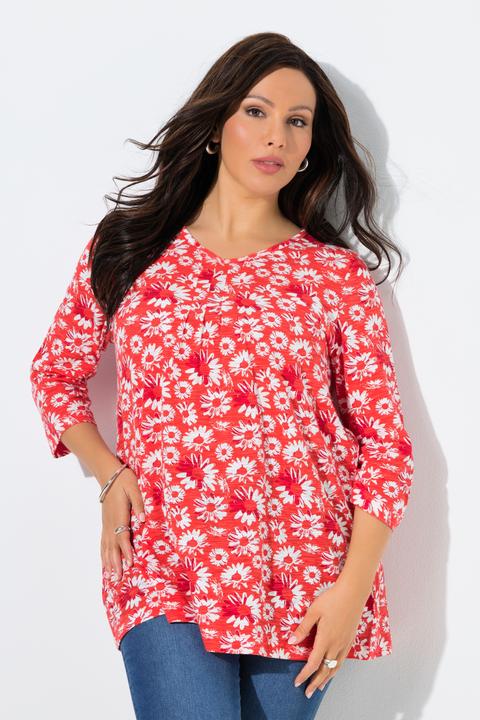 Actual product image Ulla Popken Daisy Print Tee (62)