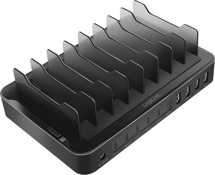 Produktbild LogiLink USB-C Ladestation (120 W, 10 Ports)