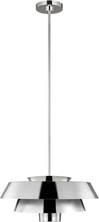 Elstead Lighting Lampada a sospensione Brisbin E27 in nichel lucido (E27)