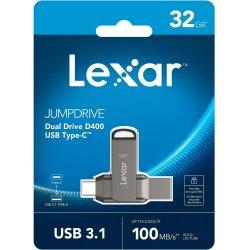Image du produit Lexar JumpDrive Dual Drive D400 (32 Go, USB-A, USB-C)