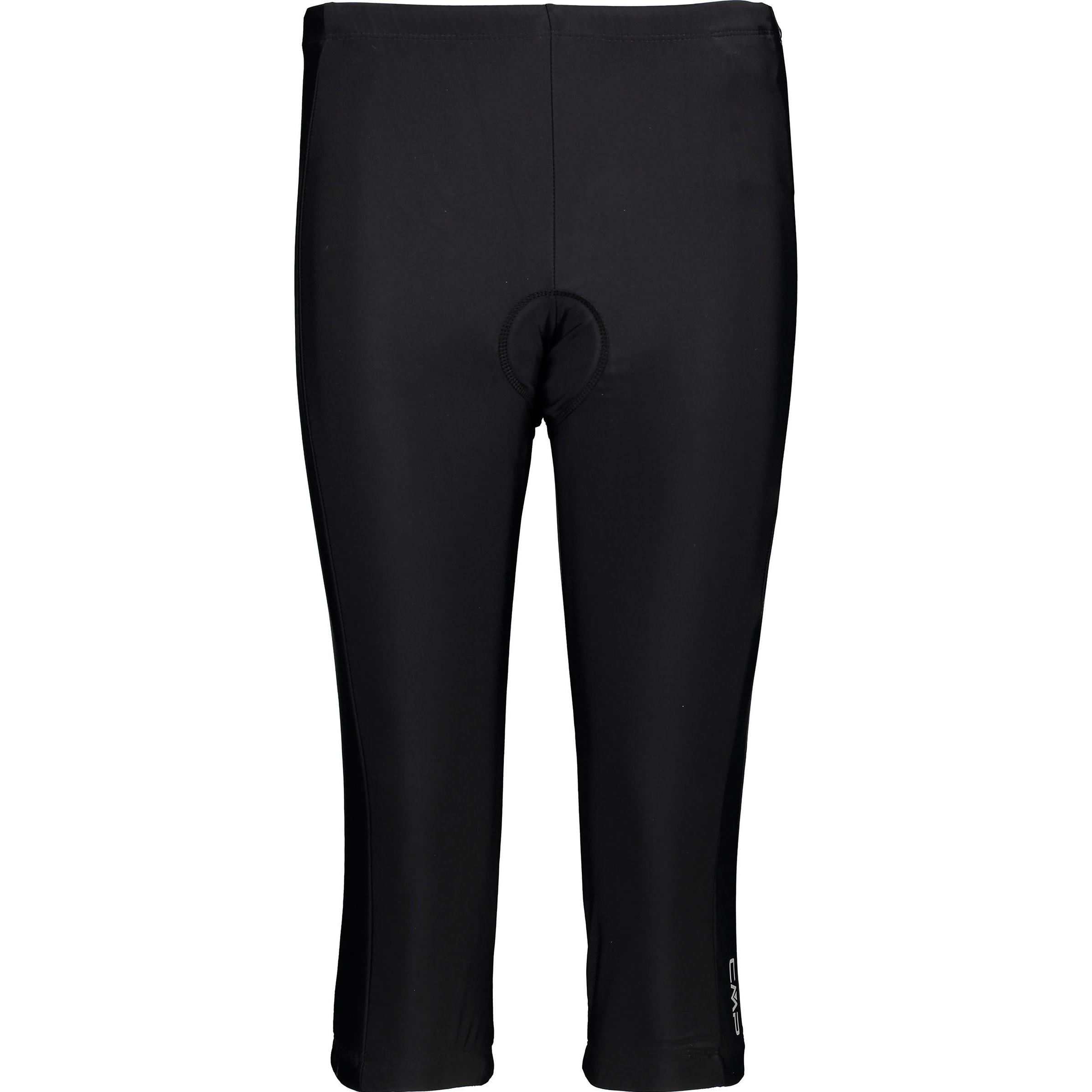 CMP Campagnolo, Damen, Velohosen, Bike 3/4 Stretch Hose (38, S), Schwarz, S, 4XL