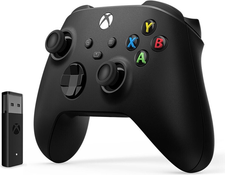 Actual product image Microsoft Xbox Wireless Controller + Wireless Adapter for Windows 10 (Xbox One X, Xbox Series X, PC, Xbox One S, Xbox Series S)