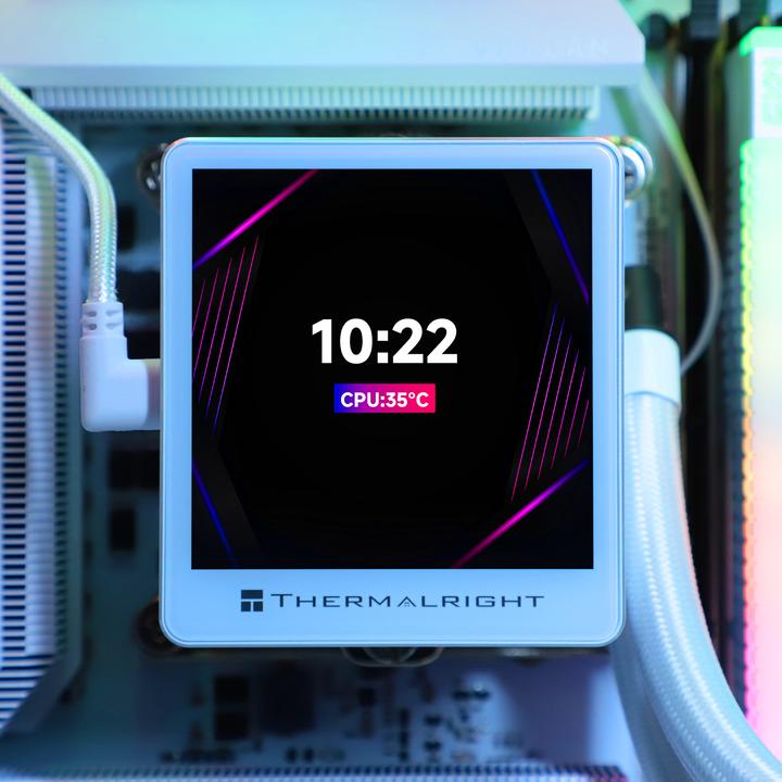 Actual product image Thermalright Kit Watercooling AIO Grand Vision RGB - 360mm (Blanc)