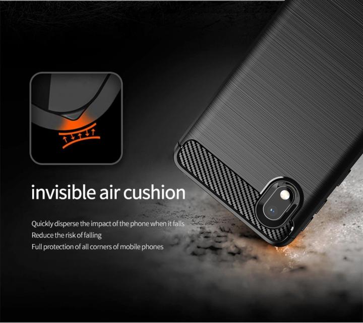 Actual product image Cadorabo TPU Ultra Slim carbon stainless steel Combi Cover (Samsung Galaxy A10e)