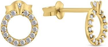 Produktbild Brilio Silver - Sparkling Gold Plated Earrings EA357Y
