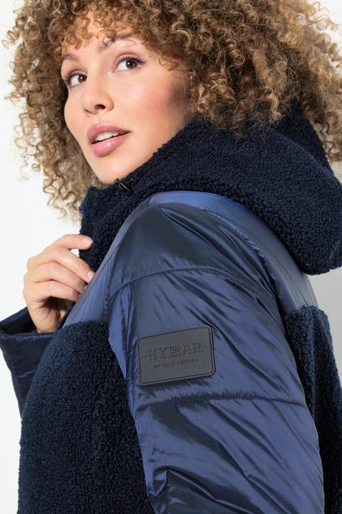 Actual product image Ulla Popken Mixed Texture Fleece Quilted Jacket (42, 44)