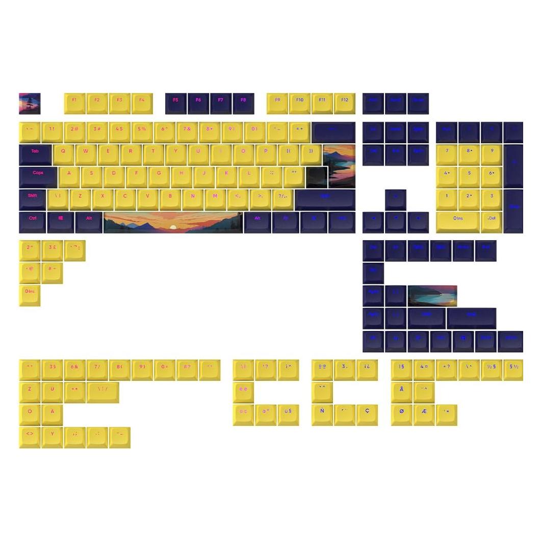 Dark Project Keycaps Sets - Sunset, Keycaps, Schwarz