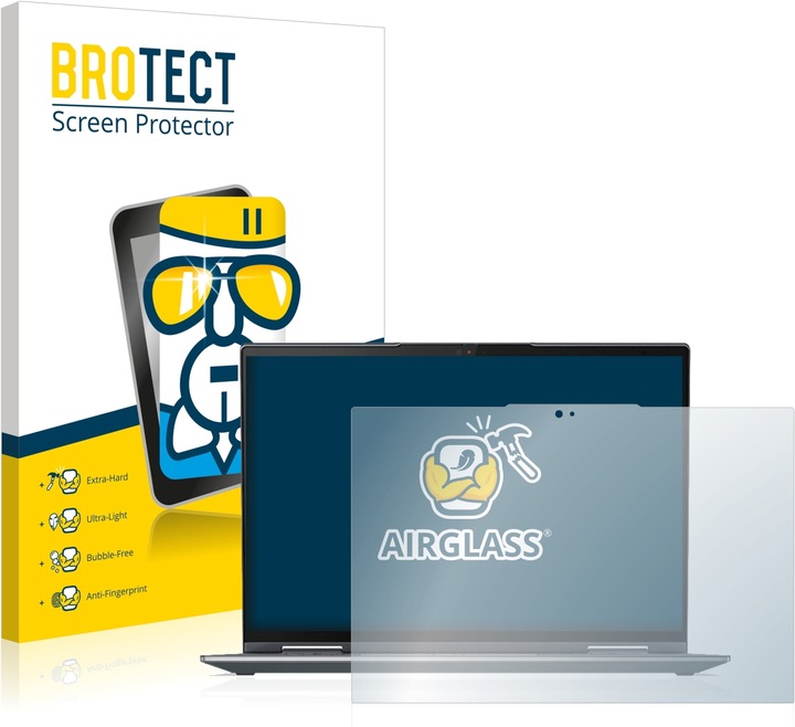 Productafbeelding BROTECT AirGlass kogelwerende glasfolie (1 Stuk, Lenovo ThinkPad X1 Yoga (7e gen.))