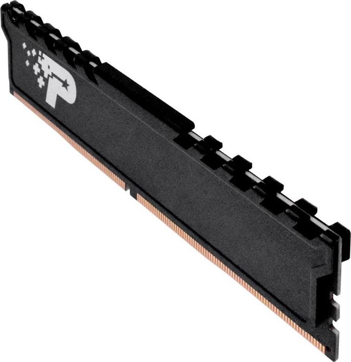 Actual product image Patriot Premium Black DDR4 16GB 3200MHz CL22 Radiator (1 x 16GB, 3200 MHz, DDR4-RAM, DIMM)