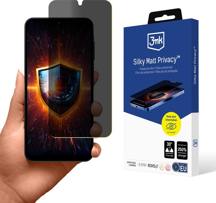 3MK Privacy Film Silky Matt Privacy for Samsung Galaxy A16 (1 Stk., Samsung Galaxy A16)