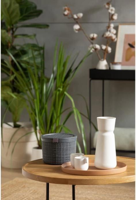 Produktbild Curver Runde Jute, 2 l, mit Deckel, grau, 100% recycelt, Acacia (2 l)