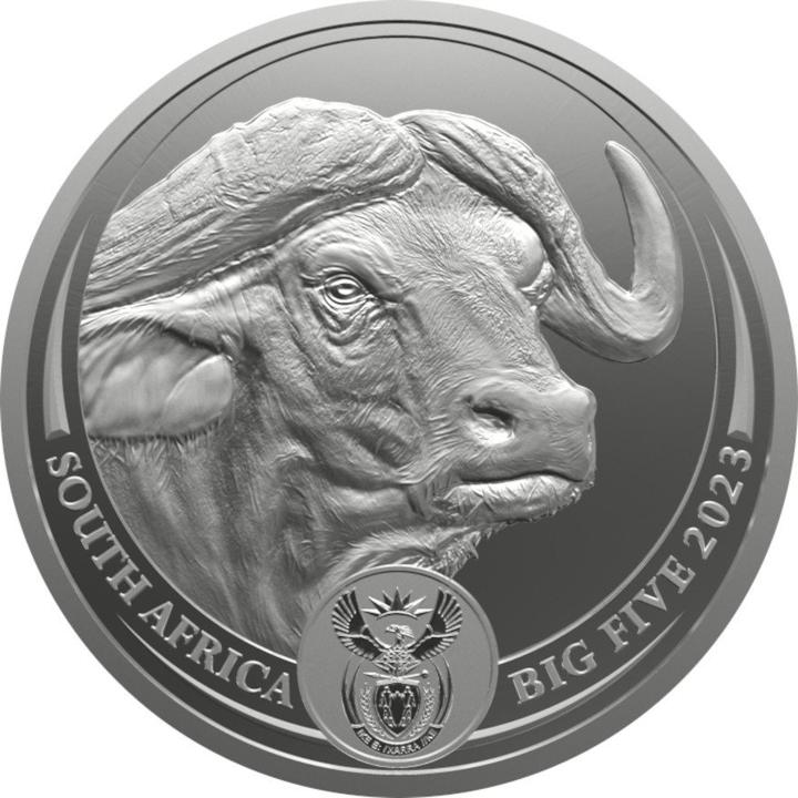 South Africa Mint Silber Büffel 5 oz - Big Five Serie II - 2023 (1.00, 2023)