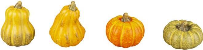 MICA Living Kürbis - aus Terrakotta - ca. 5 x 5 x 7 cm - 1 Stück