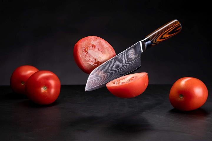 Produktbild Wolfblood Damastmesser (13 cm)