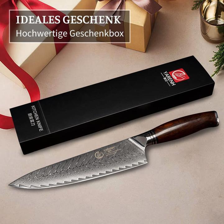Produktbild Yarenh Chefmesser mit Holzscheide (20.50 cm)