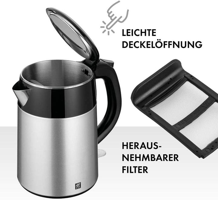 Actual product image Zwilling Electric kettle 36420-012, silver/black (1.20 l)