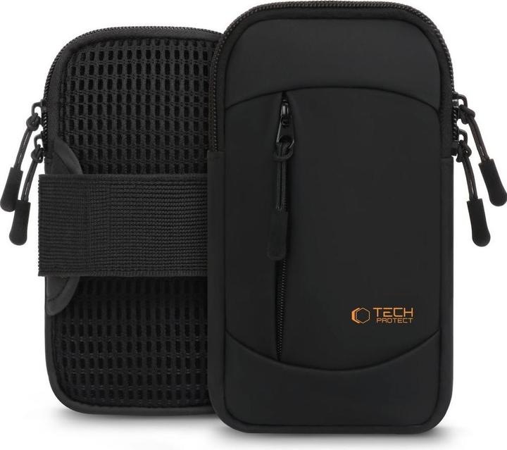 Tech-Protect M6 Universal Sportarmband - Schwarz und Orange