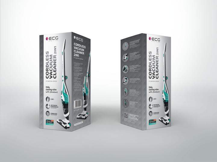 Produktbild ECG VT 3420 2in1 Jerome Stick vacuum cleaner, Up to 60 minutes run time per charge