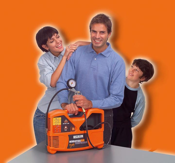 Actual product image Nutool SPRĘŻARKA BEZOLEJOWA BOXY 8Bar 1100W NUAIR (8 bar)
