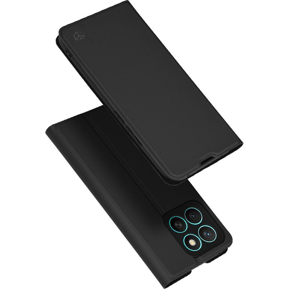 Techsuit - Magskin Book - Honor X8c - Black (Honor X8), Cover smartphone, Nero