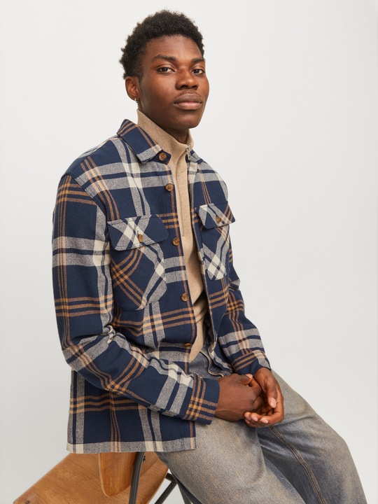 Image du produit Jack & Jones Jprraymond Melange Check Ls Overshirt Sn (XS)
